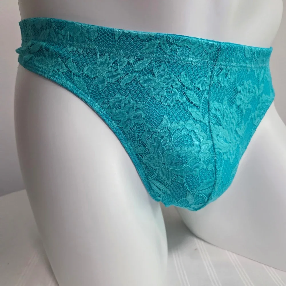 Cosabella Men's Luxury Italian Floral Lace G-String Designer Premium Underwear